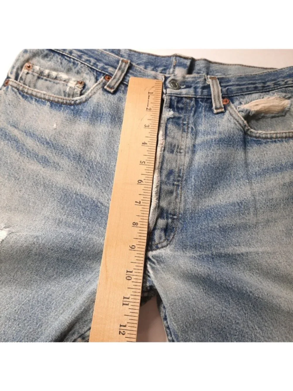 Vintage Levis Jeans Mens 34x30 (Fits 30x30) 501 Distressed Faded USA 80s 1985